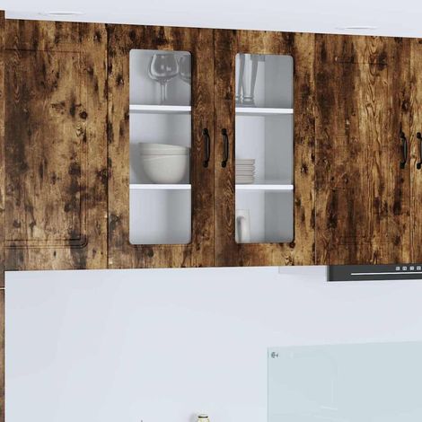 Küchenschrank Kalmar Geräucherte Eiche 80 x 31 x 80 cm vidaXL