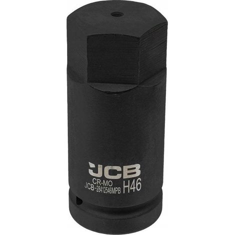 Bussola a impatto JCB da 1" 46 mm a 6 punte in acciaio Cr-Mo (1/3)