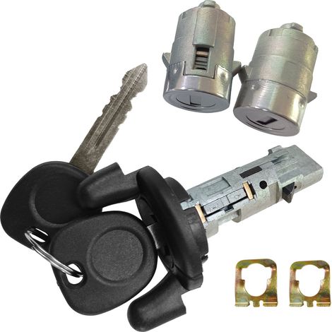 Suitable for Cadillac, Chevrolet, and Buick all car locks, long plastic ignition lock cylinders, left and right door locks, 2 keys (1/4)