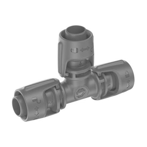 Gardena – Raccord rapide en T Ø 13 mm 1320120 – 2 pièces – Fabrication européenne – Technologie de connexion brevetée - D398442 (1/7)