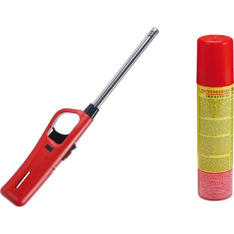 ROTHENBERGER Allume-gaz industriel Standard avec 1x recharge de gaz 100 ml - 1500005161