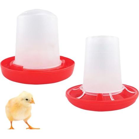 Geflügeltränke, großer Wasserbehälter, stabiler, auslaufsicherer Boden, lebensmittelechtes Material, für Hühnerställe und Geflügelfarmen (1/5)