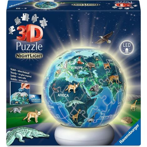 Puzzle 3D NightLight La Terra di Notte
