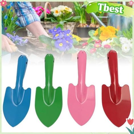 Tbest Ensemble de pelles de jardin Truelle à Main de Jardin, Ensemble de 4 Mini Pelles en Métal pour la bricolage coffret (1/5)