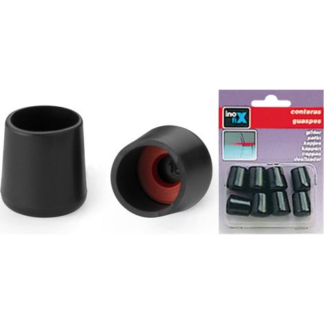 Runder Abschluss x8 für Ø10 Schwarz – Inofix