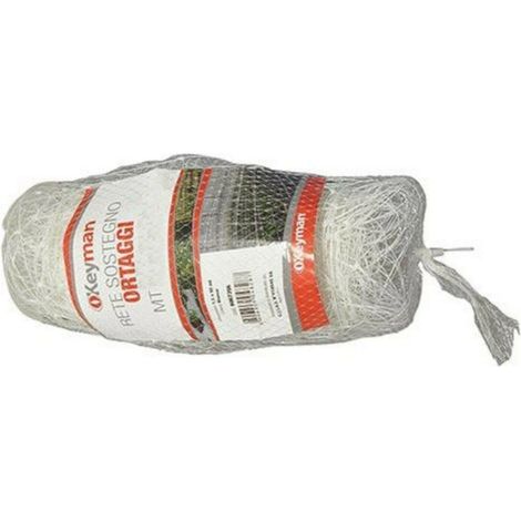 RETE SOSTEGNO PER ORTAGGI BIANCA 2X50 MT - 9,5 GR/MQ - ORTO VERDURA PIANTE