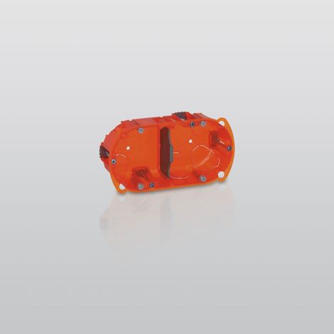 Legrand – Boîte à encastrer Batibox multimatériaux 2 postes – Profondeur 40mm – Fixation sécurisée pour murs variés – Installation horizontale ou verticale