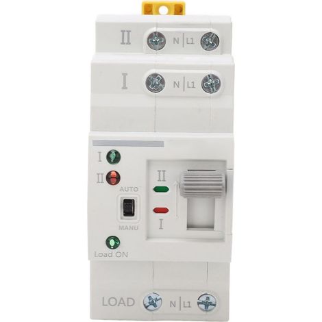 Interruptor de transferencia automática de doble alimentación 2P 63A, interruptor para generador de circuito eléctrico de 220 V (1/5)