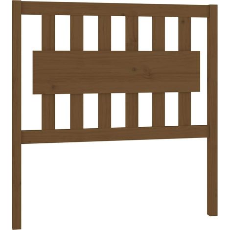 Maison Exclusive - Cabecero de cama madera maciza pino marrón mie (1/5)