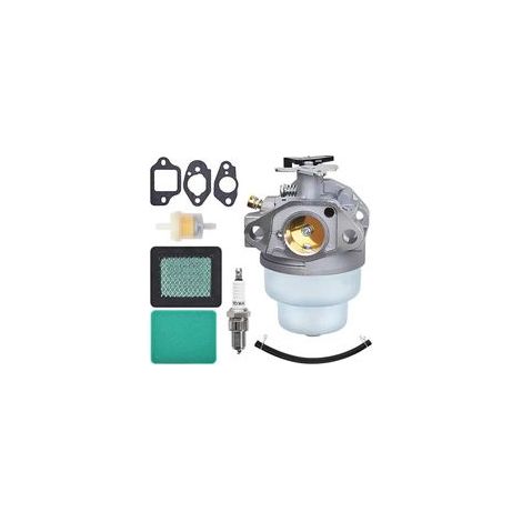 Vergaser für Honda GCV160, GCV135, GC160, GC135, GCV160-OHC Motor und Rasenmäher, JRISBO Zubehör Vergaser-Set GCV 160 Rasenmäher mit Dichtung, Zündkerze und Luftfilter