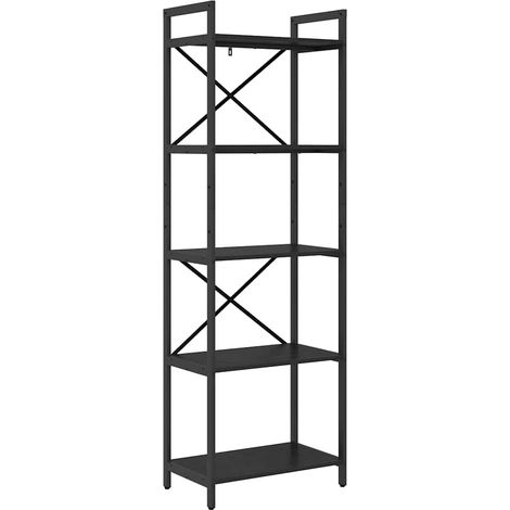 Maison Exclusive - Bücherregal Schwarz Eichen-Optik 56 x 34 x 171