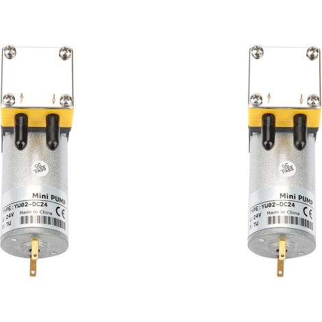 [NUNCA UTILIZADO]Microbomba de vacío (2 unidades), 24 V, 0,4-1 L/min, bomba de diafragma miniatura, tamaño compacto, estructura sólida, sin mantenimiento, amplias aplicaciones y estabilidad química. (1/5)