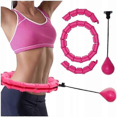 Ceinture d'exercice Hula Hoop lestée, massage et tonification pour entraînement à domicile (1/5)
