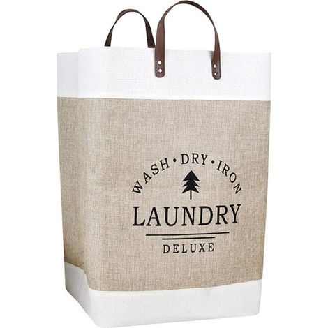 Foldable Laundry Basket Laundry Baskets for Bedroom Storage Organizer Decorative Laundry Baskets Waterproof Handle Bathroom Home 35x56cm (1/5)