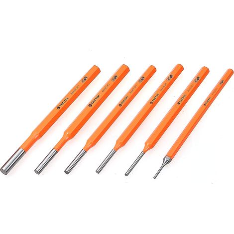 TACTIX - 6 PEZZI - SET 6 PUNZONI MISURE2/3/4/5/6/8 - IN ACCIAIO