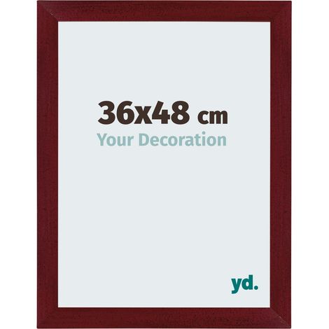 yd. - Cadre photo 36x48 - Vin Rouge Patine - MDF - Mura