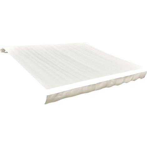 Maison Exclusive - Tessuto di Ricambio per Tenda da Sole Crema 430x295 cm Poliestere (1/5)