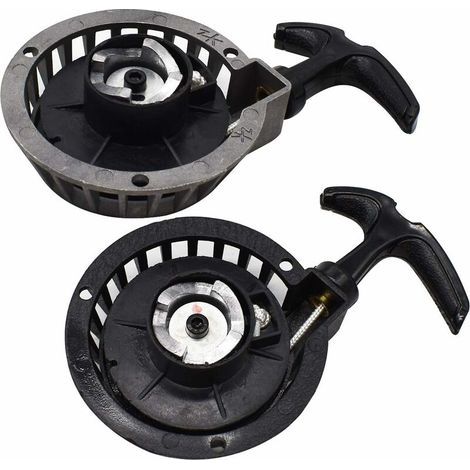 Démarreur Facile à Tirer,Tianer 2 Pièces Mini Démarreur à Traction en Alliage Démarrage Rappel Tirez Démarrer Lanceur de Recul Facile Tirer pour 2 Temps 49CC Pocket Bike Minimoto ATV Quad Scooter. (1/5)