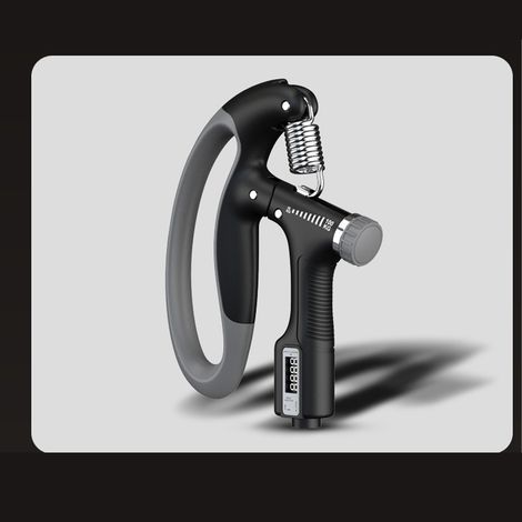 Appareil électrique de renforcement de la force de préhension avec compteur, réglable de 10 à 100 kg, noir. (1/5)