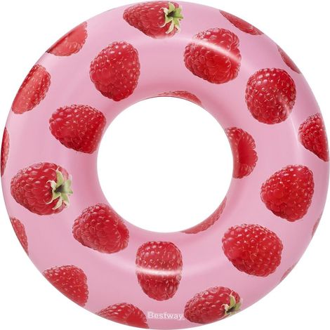 Libbage von aufblasbarem Donut für Erwachsene mit parfümter Himbeer Bestway 36231 (1/5)