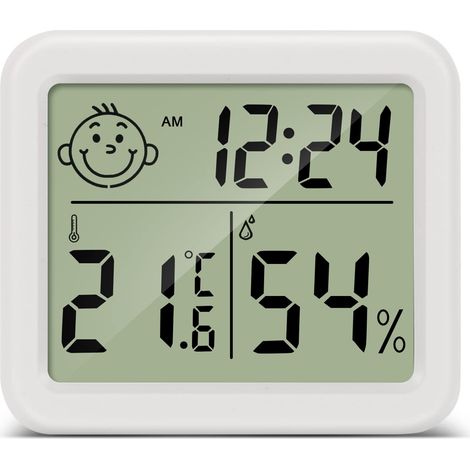 Termometre Maison LCD Thermomètre Hygromètre Interieur Numérique Température Humidité pour Salon entrepôt Chambre de bébé Vestiaire (1/5)