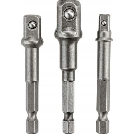 Set di adattatori per bussole esagonali VERGIONIC da 1/2" 3/8" 1/4" 3 pezzi (1/3)