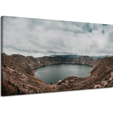 Leinwanddruck Natursee in den Bergen 120x70 cm