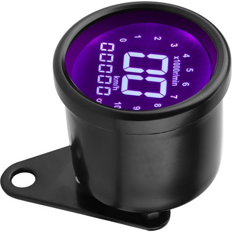 Universeller LCD-Motorradtacho mit Kilometerzähler, Drehzahlmesser und Geschwindigkeitsmesser