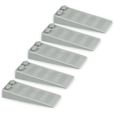 5 pièces cale porte caoutchouc souple, Hauteur Reglable Antidérapante bloc porte sol, Non Toxique, Non Odeur arrêt de porte (1/5)
