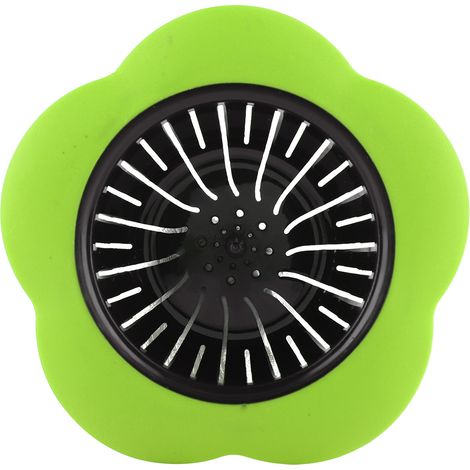 Blumenförmiger Spülbeckenstöpsel für Küchen- und Badezimmerspülen – Grün (1/5)