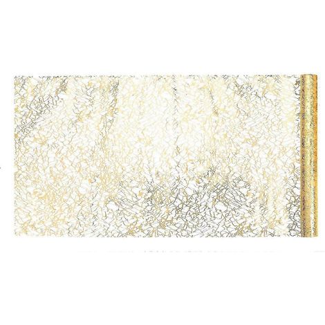 Chemin de table à paillettes en rouleau, décoration de table, nappe pour les fêtes, centre de table à la maison-Gold 28cmx500cm