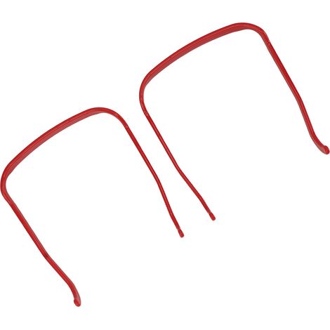 Lot de 2 bandeaux invisibles pour cheveux épais et bouclés, rehausseur de volume, style lunettes de soleil, pour hommes et femmes, carrés, rouges. (1/5)