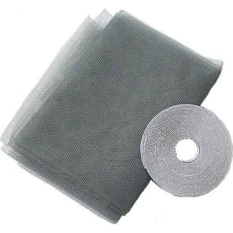 1 pièce Écran anti-moustiques, maille fine invisible, fixation velcro, pour fenêtre 1,5 x 2,0 m, usage été