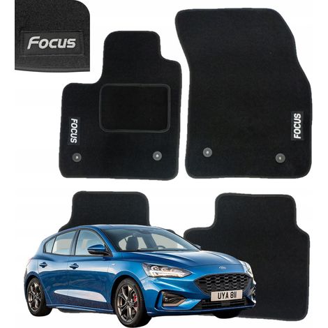 Samt-Fußmatten für Ford Focus MK4 ab 2018, geprägtes B-Muster (1/5)