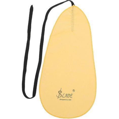 Chiffon de nettoyage pour clarinette, flûte, saxophone, chiffon de nettoyage pour saxophone-19x12x0.1cm-Yellow (1/3)