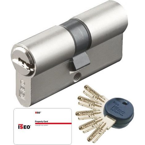 Cylindre de porte City R50 barillet 30 x 40 mm 5 clés brevetées et carte Canon haute sécurité (1/3)