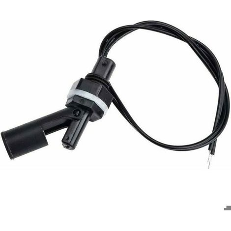 Lot de 2 Interrupteur Flotteur, Capteur Niveau Liquide Horizontal, Pompe Piscine Aquarium, Matériau PP Noir (1/4)