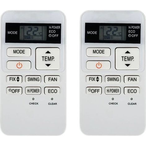 2X Nouvelle Télécommande AC pour Climatisation RAS-07BKV-E RAS-077SKV-E6 RAS-107SKV-E6 RAS-137SKV-E6 RBC-ASX11E-C (1/4)