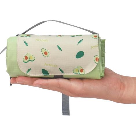 Manta de picnic，150 x 210 cm，Impermeable，Alfombra verde para exteriores，Ideal para picnics，la playa y senderismo (1/5)