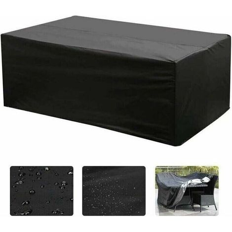 Oxford Rectangular Table Cover for Garden Furniture with UV Protection (213 x 132 x 74 cm) (1/4)