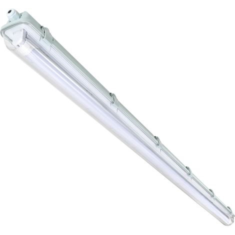 TolleTour Réglette LED étanche pour Tube LED T8 Réglette lumineuse LED IP65 120cm 1 x 18W Blanc neutre