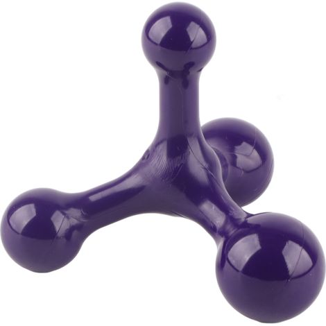 Appareil de massage musculaire du dos à 4 billes, pour un massage relaxant et profond de la nuque et des jambes (violet). (1/5)