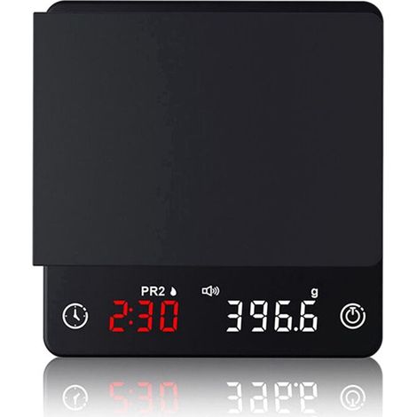 Balanza de cocina inteligente, balanza digital de precisión para café espresso con temporizador.