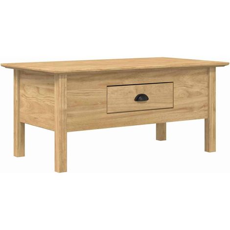 Maison Exclusive - Couchtisch BODO Honigbraun 100 x 55 x 45,8 cm
