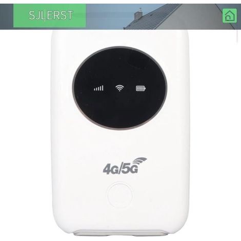 Modem WiFi 4G LTE débloqué, 300Mbps, Routeur Portable Hotspot 4G, Batterie 3200mAh, Blanc, pour D'affaires