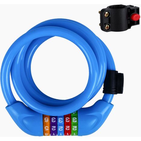 Antivol de vélo à combinaison pour enfant, 120 cm, multicolore – DELKEVIC