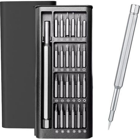 Jeu de tournevis de précision 24 en 1 - Mini tournevis de précision - Tournevis magnétique pour iPhone, drone, iPad, ordinateur portable, lunettes, montres (1/5)