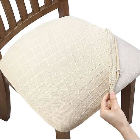 Fundas para sillas de comedor (2 unidades), impermeables, extraíbles y lavables, elásticas, aptas para muebles tapizados (1/5)