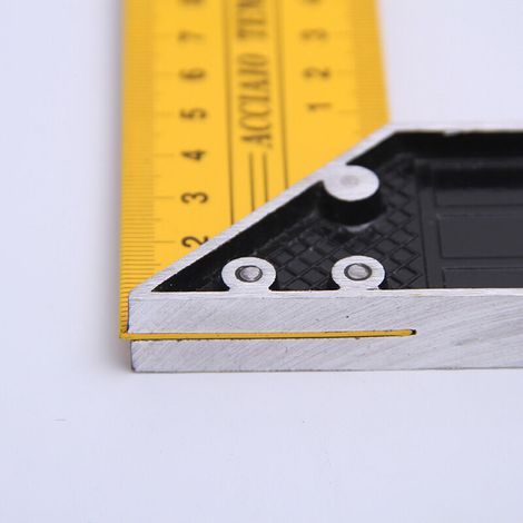 Squadra da falegname da 300 mm – Righello in alluminio massiccio a 90° – Strumento di precisione per la lavorazione del legno