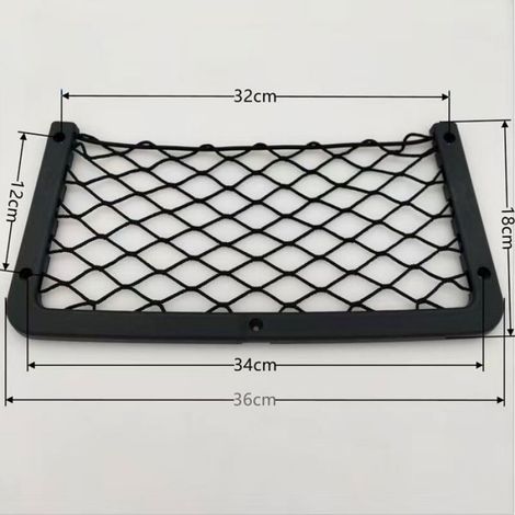 Filet Rangement pour Voiture 4 PCS, Organisateurs Rangement Coffre 36 18CM, Multifonctionnel Sac Pocket Organizer de Voiture pou (1/5)